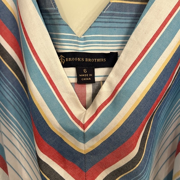 Brooks Brothers Vneck stripe tank - Picture 3 of 6